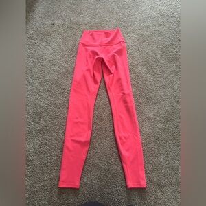 Alo High Waist Airlift Legging in Fluorescent Pink Coral